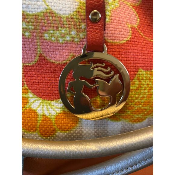 Spartina 449 Daufuskie Island Floral Shoulder Bag Leather Linen and Wallet - Picture 4 of 14